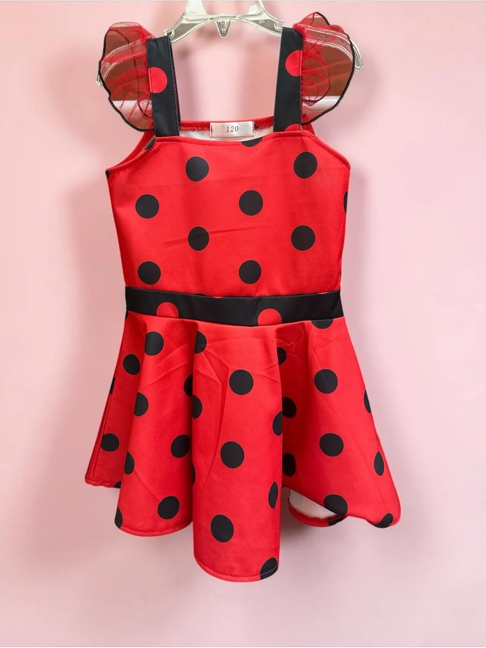 Dressy Daisy Girls Ladybug Costume Dress Size 120 READ DESCRIPTION